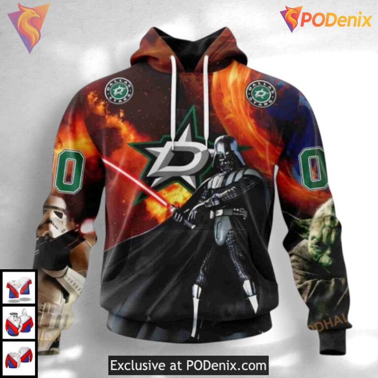 Star Wars Collaboration Design Dallas Stars Hoodie 3D Sweatshirt