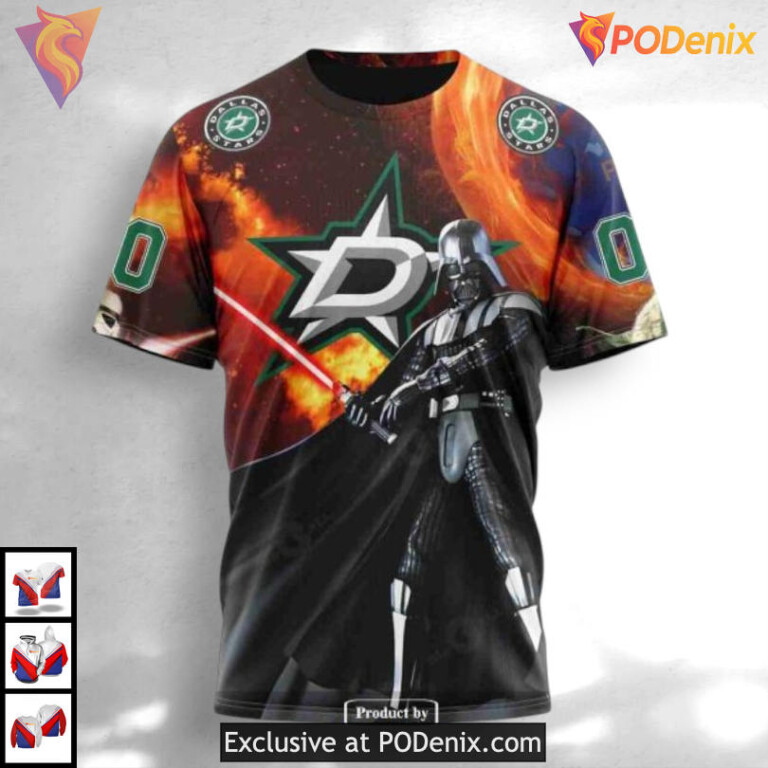 Star Wars Collaboration Design Dallas Stars Hoodie 3D Sweatshirt - 3