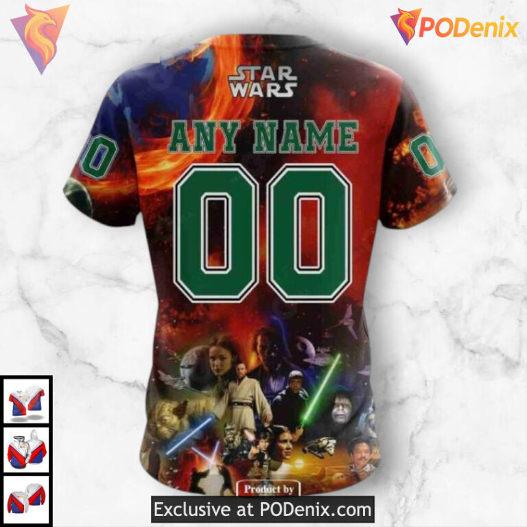 Star Wars Collaboration Design Dallas Stars Hoodie 3D Sweatshirt - 4