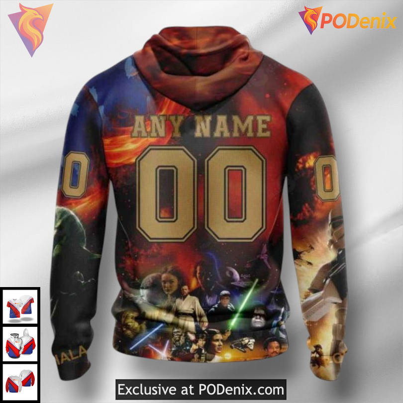 Star Wars Crossover Design NHL Ottawa Senators Kids Hoodie 3D Star Wars Crossover Design NHL Ottawa Senators Kids Hoodie 3D