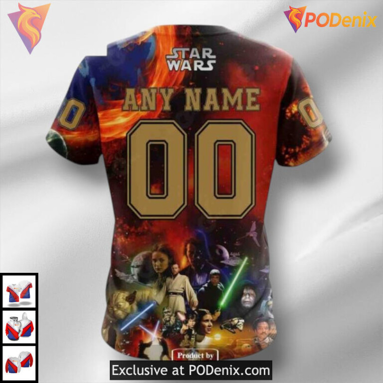 Star Wars Crossover Design NHL Ottawa Senators Kids Hoodie 3D - 3