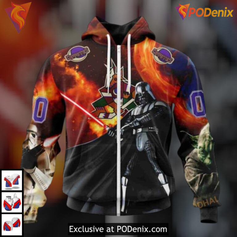 Star Wars Crossover Graphic Design Vintage Arizona Coyotes Hoodie Special Shirt - 1