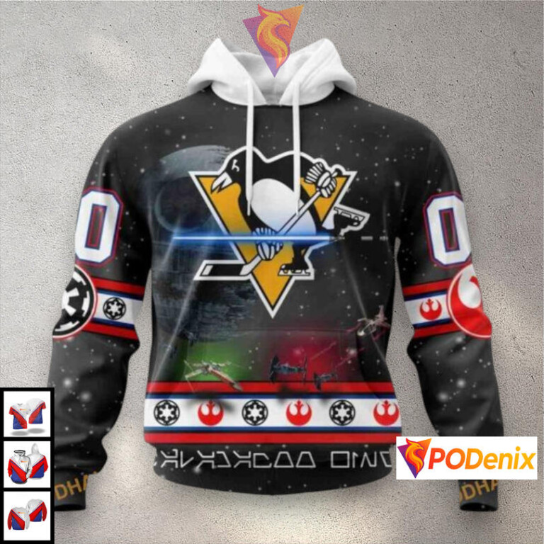 Star Wars Galaxy Edition NHL Pittsburgh Penguins Womens Hoodie 3D