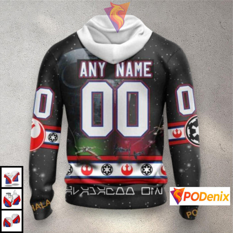 Star Wars Galaxy Edition NHL Pittsburgh Penguins Womens Hoodie 3D - 1
