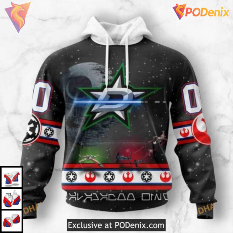 Star Wars Galaxy Theme Dallas Stars Graphic Hoodie 3D Shirt