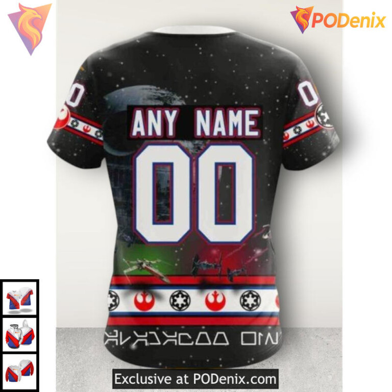 Star Wars Inspired Calgary Flames 3D Hoodie Sweatshirt NHL Fan Apparel - 3
