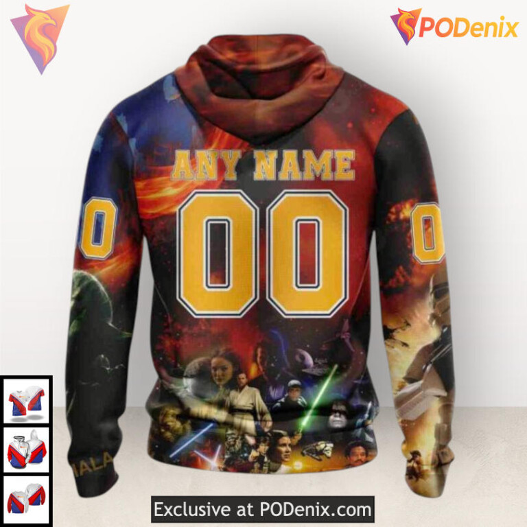 Star Wars Inspired Design Custom Personalized Nashville Predators Hoodie 3D - 2