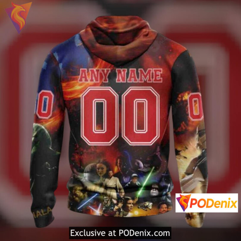 Star Wars Inspired Tribute New Jersey Devils Youth Hoodie Custom Sweatshirt - 2