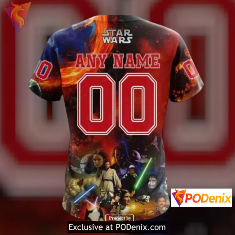 Star Wars Inspired Tribute New Jersey Devils Youth Hoodie Custom Sweatshirt - 4