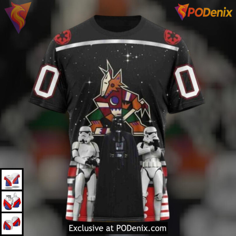 Star Wars May 4th Celebration Arizona Coyotes Pullover Hoodie Custom 3D - 2