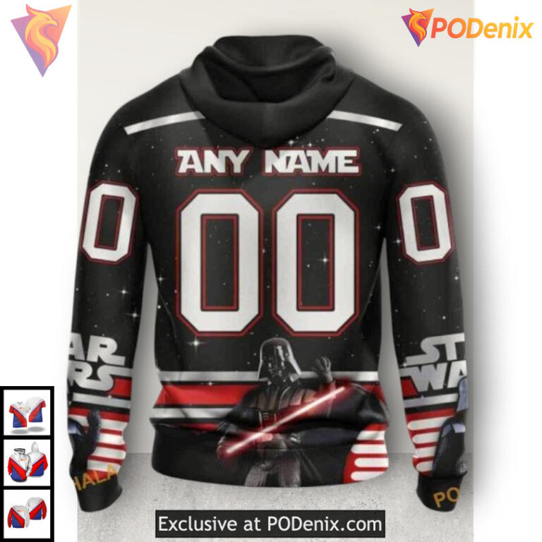 Star Wars May The 4th Be With You Calgary Flames Hoodie 3D Galactic Style - 1