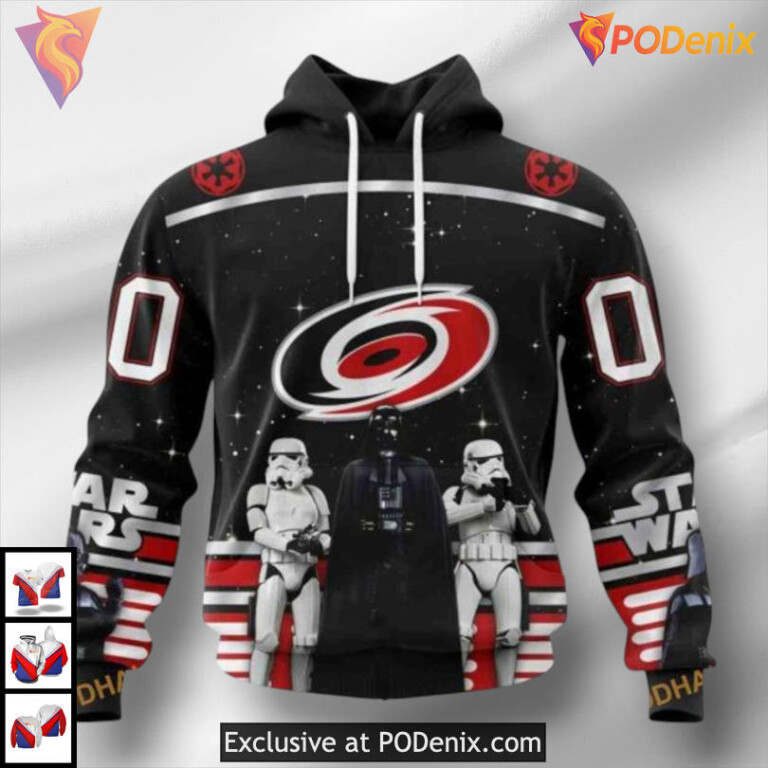 Star Wars May The 4th Tribute Carolina Hurricanes Sweatshirt Hoodie Custom 3D