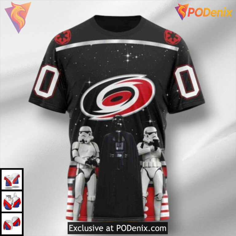 Star Wars May The 4th Tribute Carolina Hurricanes Sweatshirt Hoodie Custom 3D - 2