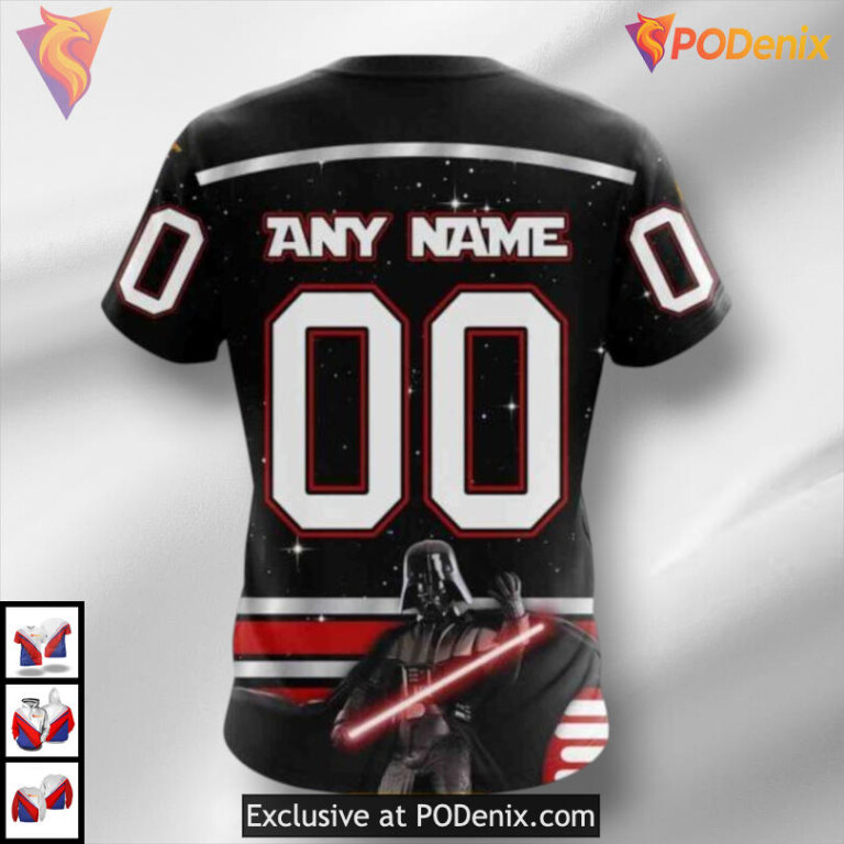 Star Wars May The 4th Tribute Carolina Hurricanes Sweatshirt Hoodie Custom 3D - 3