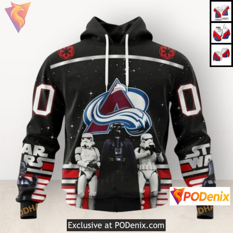 Star Wars May The 4th Tribute Colorado Avalanche Hoodie For Men Custom Edition