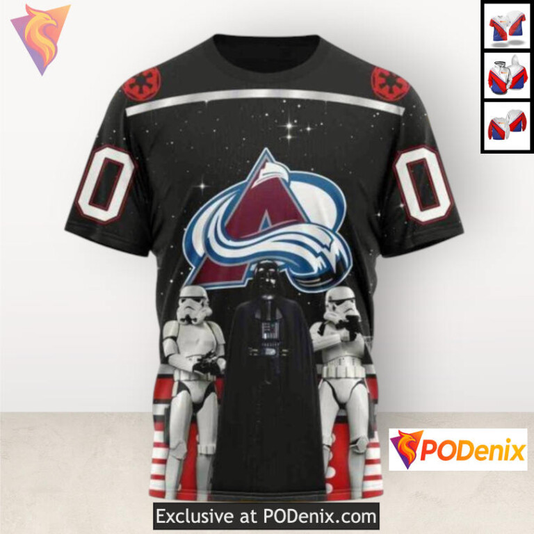 Star Wars May The 4th Tribute Colorado Avalanche Hoodie For Men Custom Edition - 2
