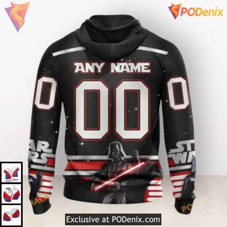 Star Wars May The 4th Tribute Custom Name Nashville Predators Hoodie Special - 1