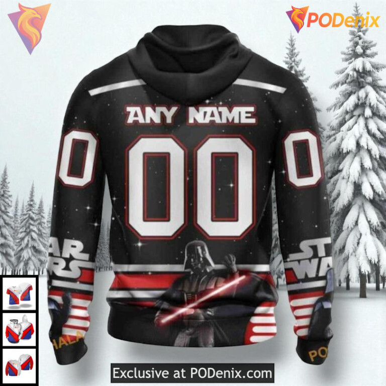 Star Wars May The 4th Tribute NHL Montreal Canadiens Kids Hoodie 3D - 1