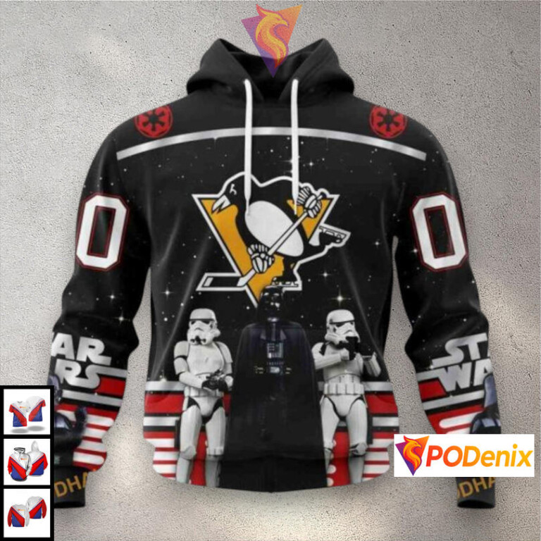 Star Wars May The 4th Tribute NHL Pittsburgh Penguins Mens Hoodie 3D