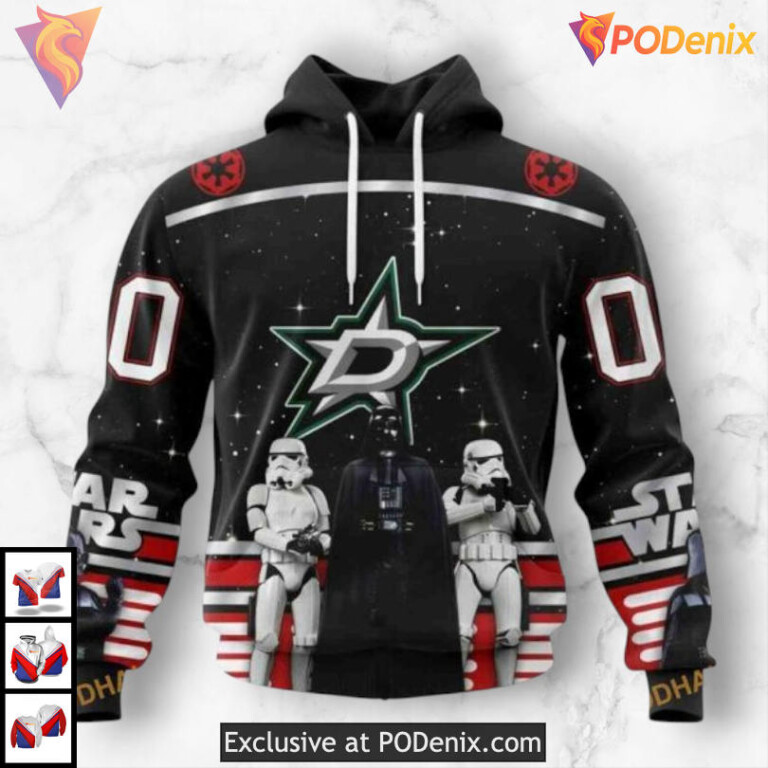 Star Wars May The 4th Tribute Retro Dallas Stars Hoodie Custom 3D Edition