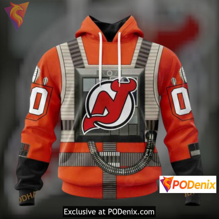 Star Wars Rebel Pilot Theme New Jersey Devils Full Print Hoodie Fan 3D Apparel