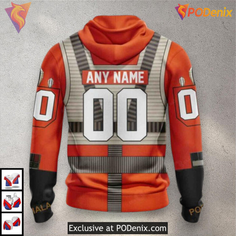 Star Wars Rebel Pilot Theme Retro Calgary Flames Hoodie 3D Limited Edition - 2