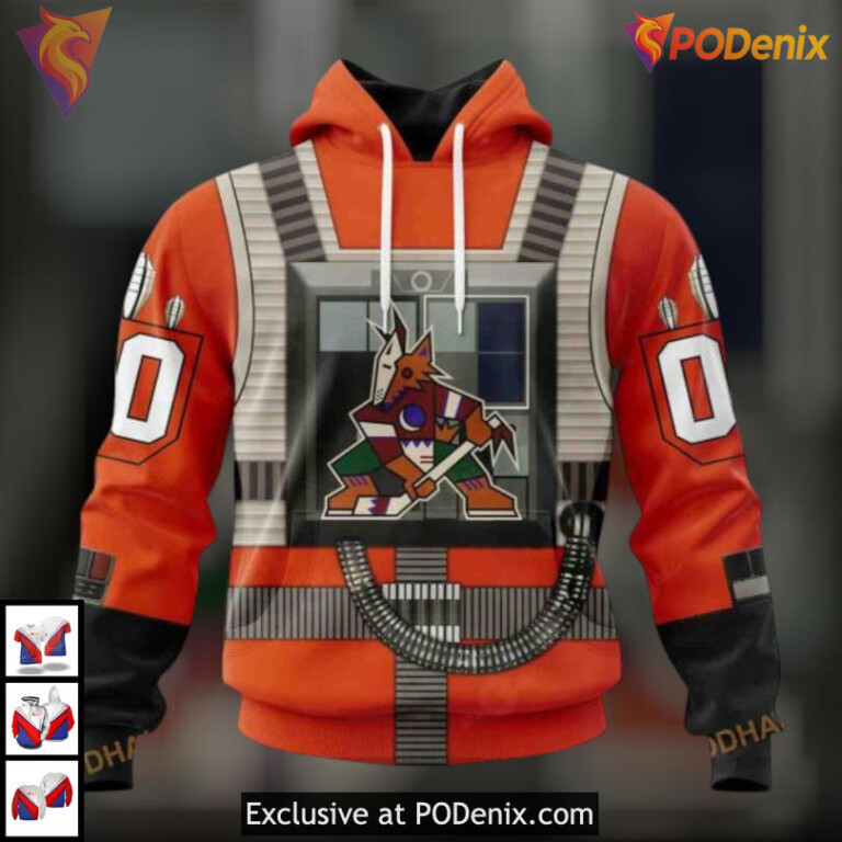 Star Wars Rebel Pilot Tribute Arizona Coyotes Hoodie 3D Personalized Fanwear