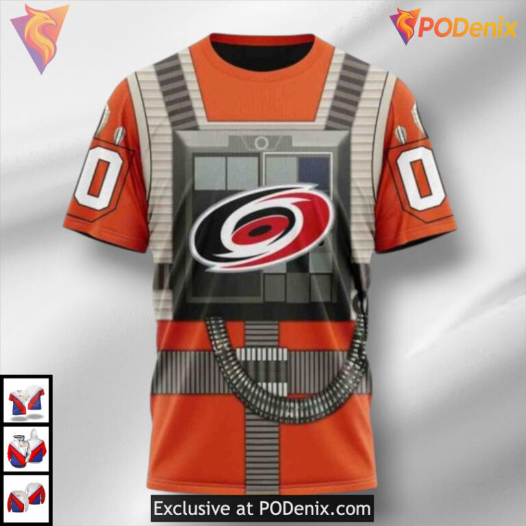 Star Wars Rebel Pilot Tribute Carolina Hurricanes Christmas Hoodie Custom 3D - 2