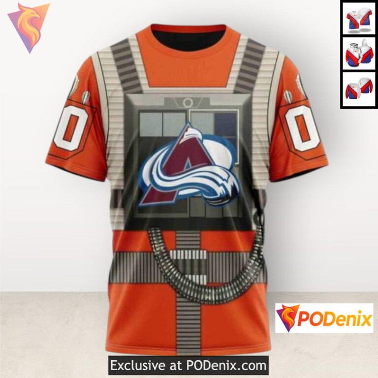 Star Wars Rebel Pilot Tribute Colorado Avalanche Mens Hoodie Custom 3D - 2