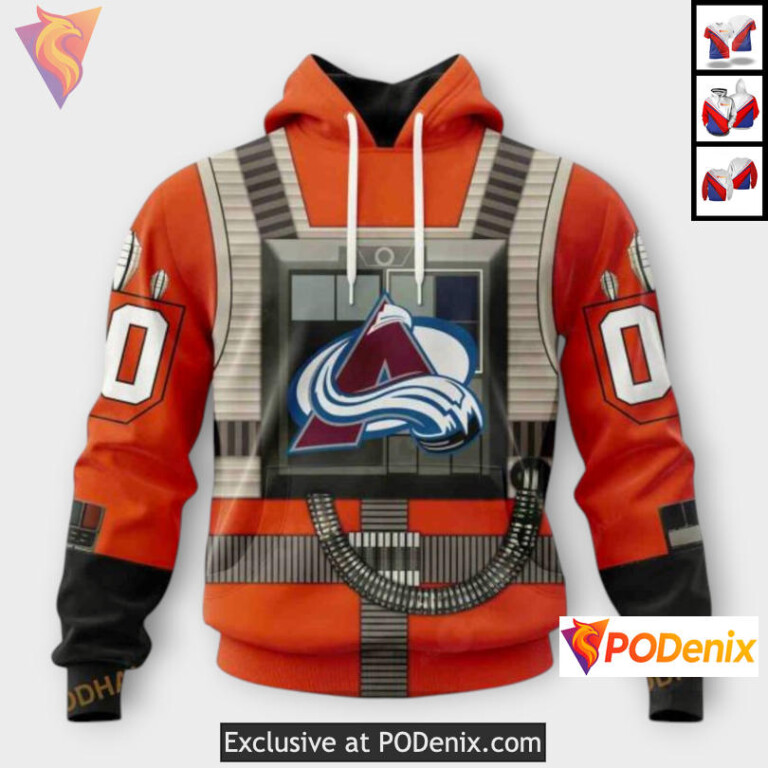 Star Wars Rebel Pilot Tribute Colorado Avalanche Vintage Hoodie Custom 3D