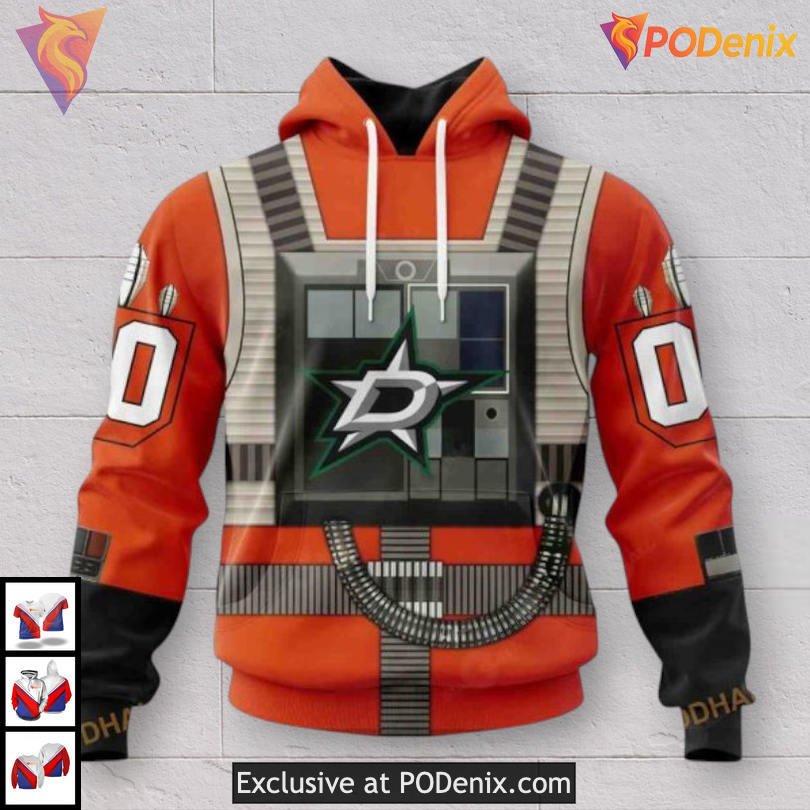 Star Wars Rebel Pilot Tribute Dallas Stars Full Print Hoodie Custom 3D