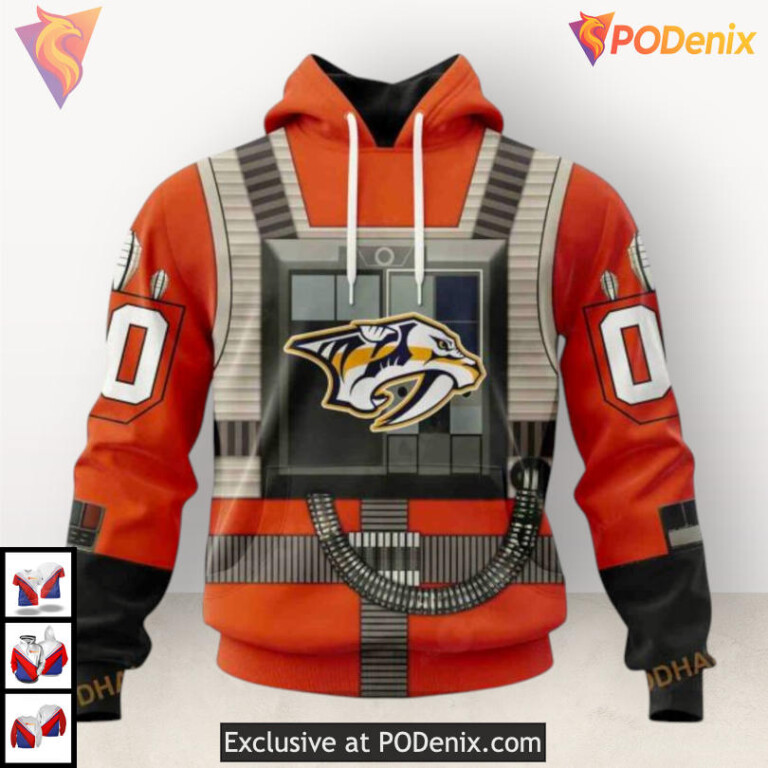Star Wars Rebel Pilot Tribute Nashville Predators Full Print Hoodie Custom 3D