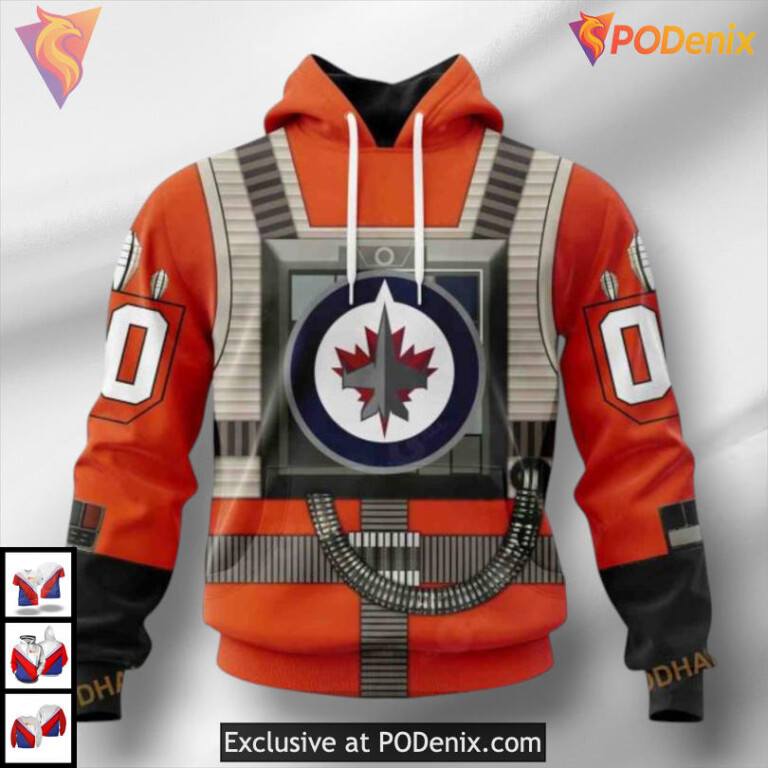 Halloween Zombie Costume Winnipeg Jets All Over Print Hoodie Custom 3D Design