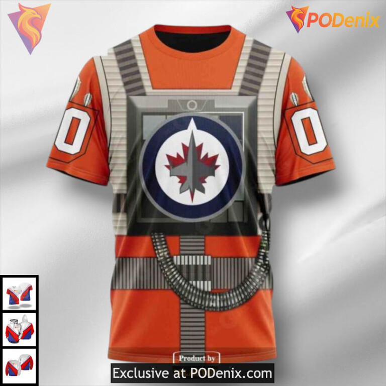 Halloween Zombie Costume Winnipeg Jets All Over Print Hoodie Custom 3D Design - 2