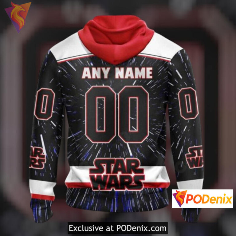 Star Wars Tribute Design New Jersey Devils Zip Up Hoodie Custom Hoodie - 1