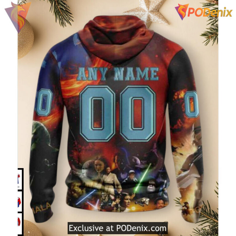 Star Wars X Collaboration Design Concept Seattle Kraken Pullover Hoodie 3D NHL - 1
