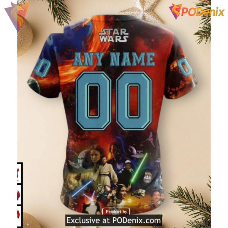 Star Wars X Collaboration Design Concept Seattle Kraken Pullover Hoodie 3D NHL - 3