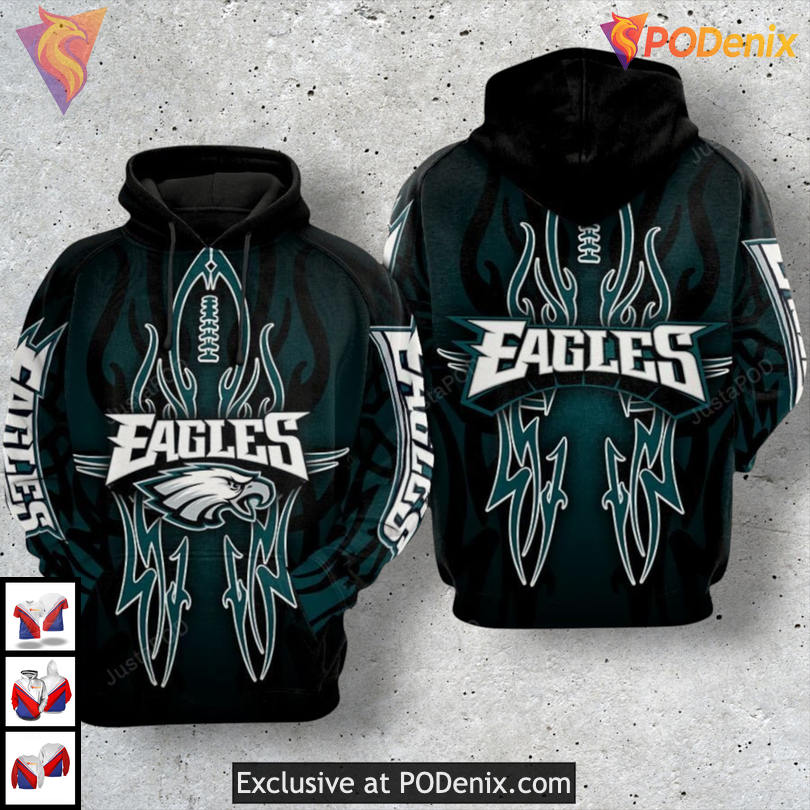 Stylish Game Day Nfl Philadelphia Eagles Hoodie For Female Fans Stylish Game Day Nfl Philadelphia Eagles Hoodie For Female Fans