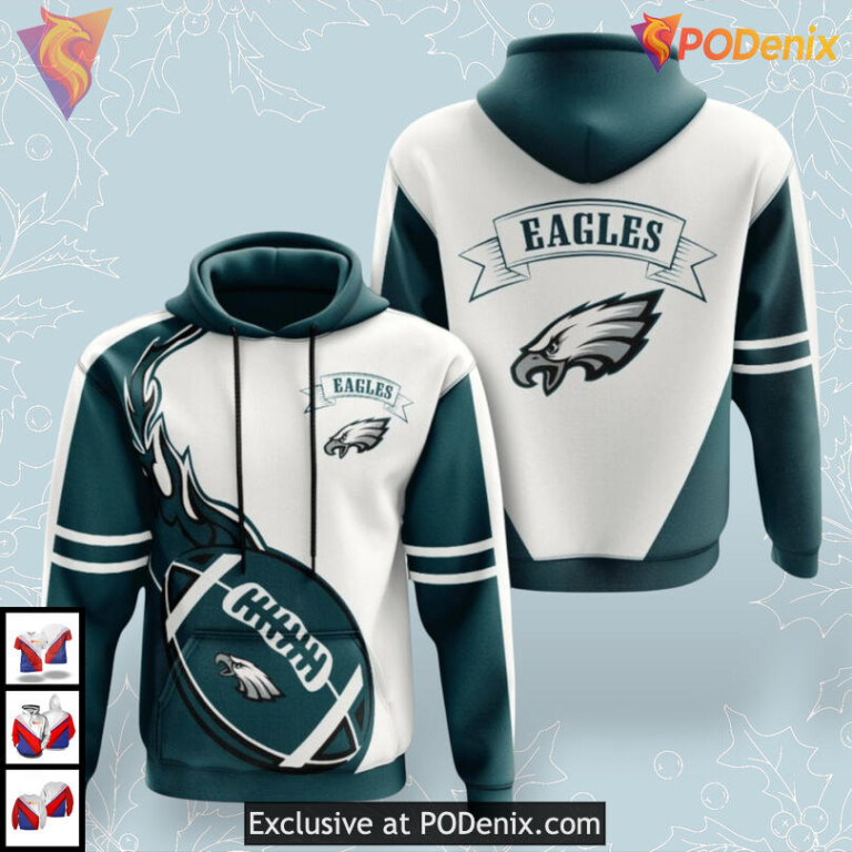 Stylish Sport Concept Philadelphia Eagles Vintage Hoodie Green Themed Apparel