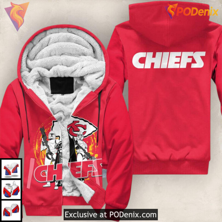 SW Limited Edition Kc Chiefs Hoodies, Vintage Fleece Custom Zip Up Fan Design - 2