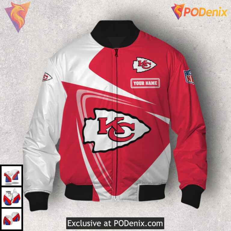 Swirl Artwork Personalized Kc Chiefs Hoodie Sweatshirt, Custom Fanwear Gift - 2