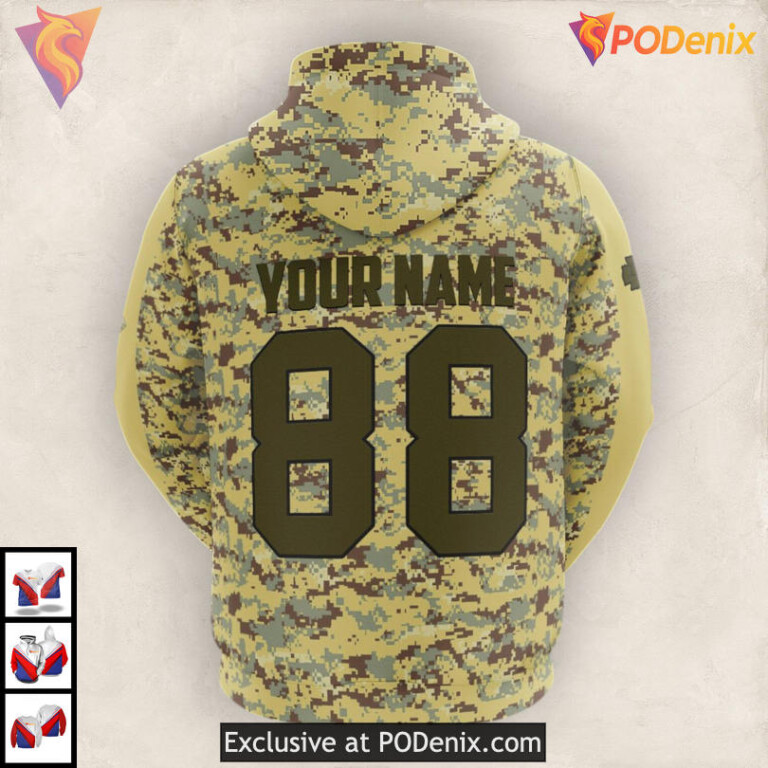 Tactical Camo Personalized Kc Chiefs Hoodie, Mens Military Fanwear 3D Edition - 2