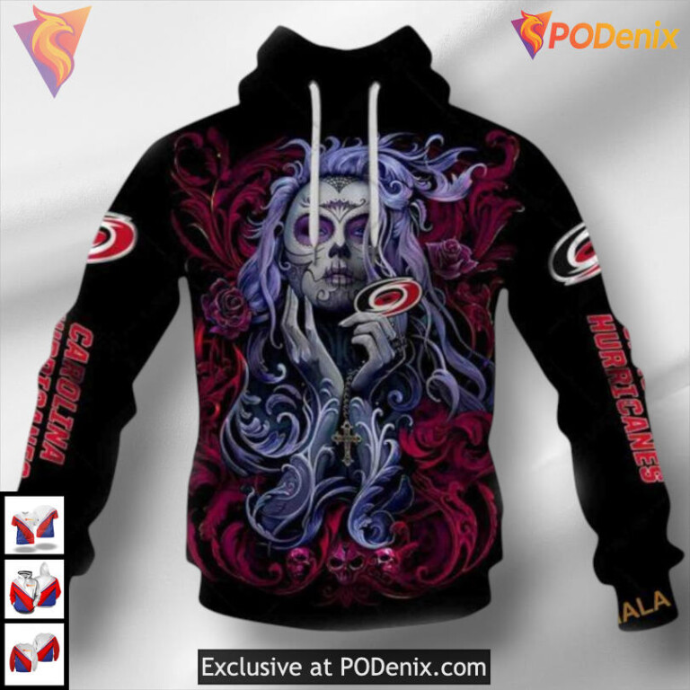 Tattoo Girl Art 2025 Unisex Carolina Hurricanes Holiday Hoodie Sweatshirt