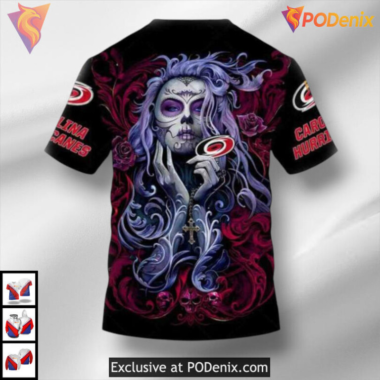 Tattoo Girl Art 2025 Unisex Carolina Hurricanes Holiday Hoodie Sweatshirt - 3