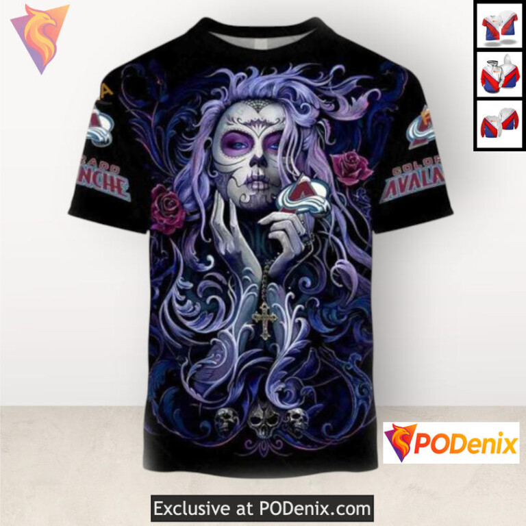 Tattoo Girl Artwork 2025 Edition Colorado Avalanche Womens Hoodie Unisex Hoodie - 1