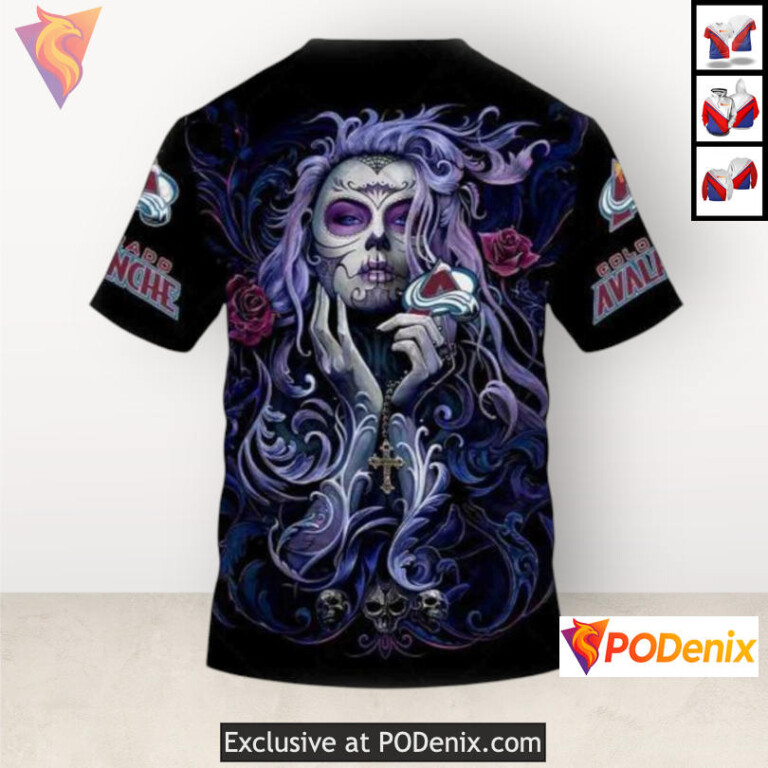 Tattoo Girl Artwork 2025 Edition Colorado Avalanche Womens Hoodie Unisex Hoodie - 3