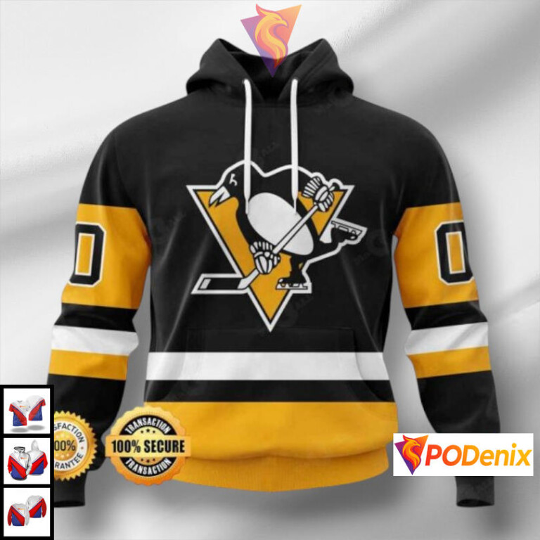 Team Clothing Concept Vintage Pittsburgh Penguins Hoodie Custom Edition