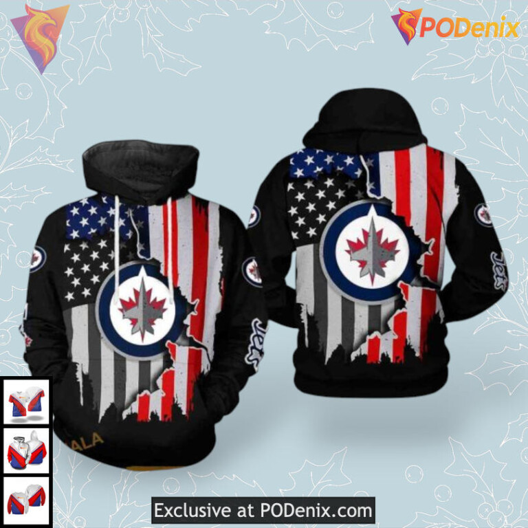 Official Team Edition Winnipeg Jets Sweatshirt Hoodie NHL 3D Apparel