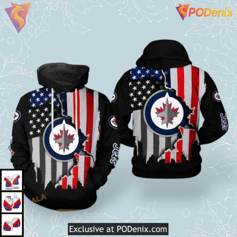 Official Team Edition Winnipeg Jets Sweatshirt Hoodie NHL 3D Apparel Official Team Edition Winnipeg Jets Sweatshirt Hoodie NHL 3D Apparel