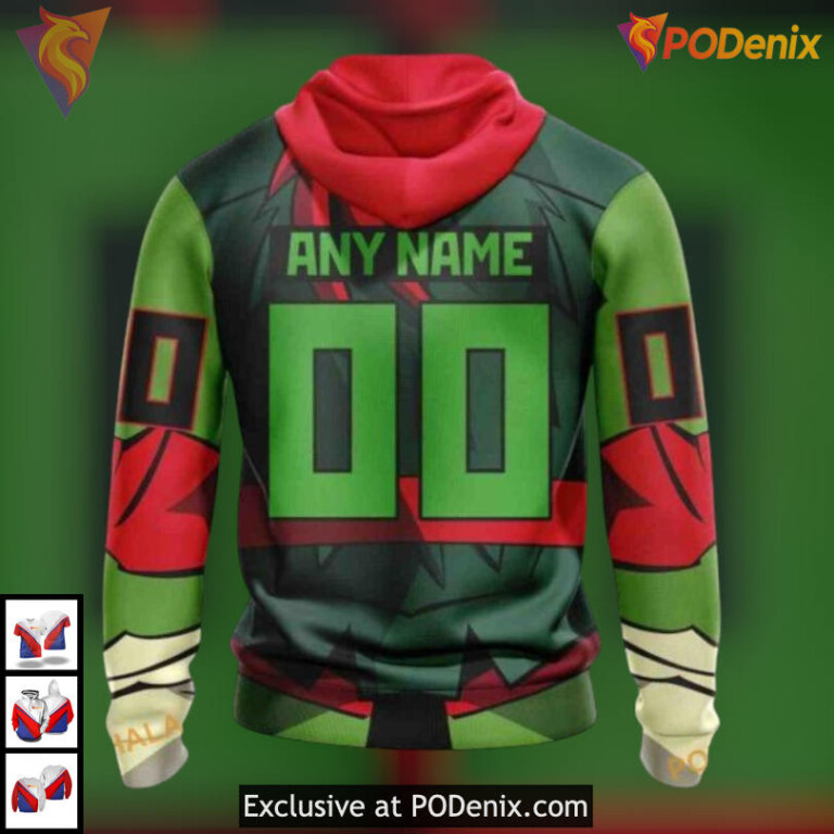 Teenage Mutant Ninja Turtles Custom Arizona Coyotes Hoodie 3D Special Edition - 1